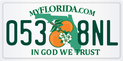 FL license plate 0538NL
