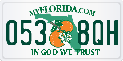 FL license plate 0538QH