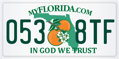 FL license plate 0538TF