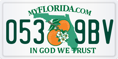 FL license plate 0539BV