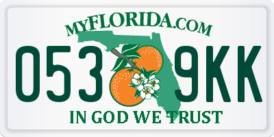FL license plate 0539KK