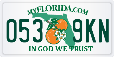 FL license plate 0539KN