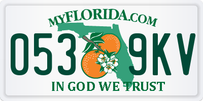 FL license plate 0539KV