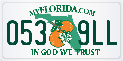 FL license plate 0539LL