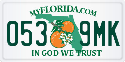 FL license plate 0539MK