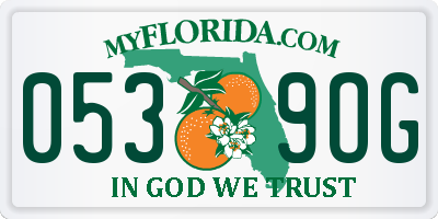 FL license plate 0539OG