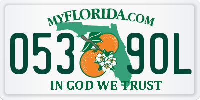 FL license plate 0539OL