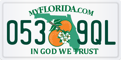 FL license plate 0539QL