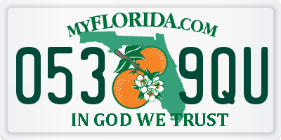 FL license plate 0539QU