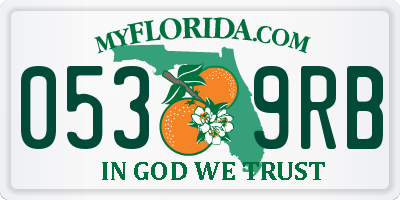 FL license plate 0539RB