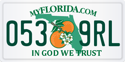 FL license plate 0539RL