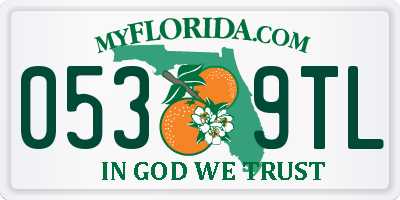 FL license plate 0539TL