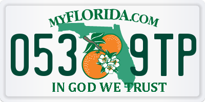 FL license plate 0539TP