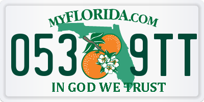 FL license plate 0539TT