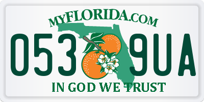 FL license plate 0539UA