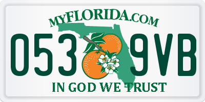 FL license plate 0539VB