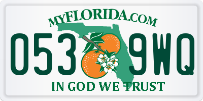 FL license plate 0539WQ