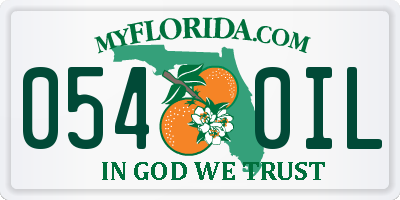 FL license plate 0540IL