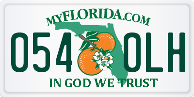 FL license plate 0540LH