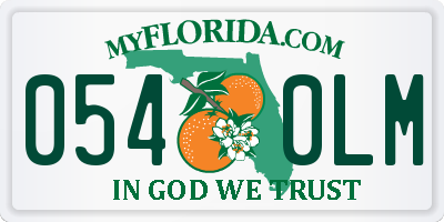 FL license plate 0540LM