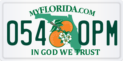 FL license plate 0540PM