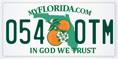 FL license plate 0540TM