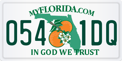 FL license plate 0541DQ