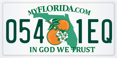 FL license plate 0541EQ