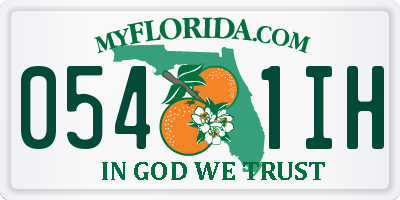 FL license plate 0541IH