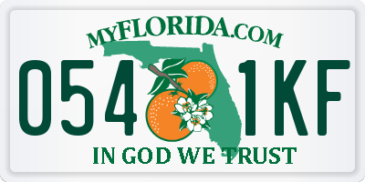 FL license plate 0541KF