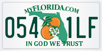 FL license plate 0541LF
