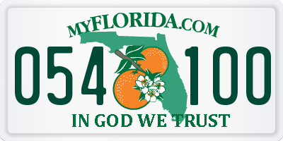 FL license plate 0541OO