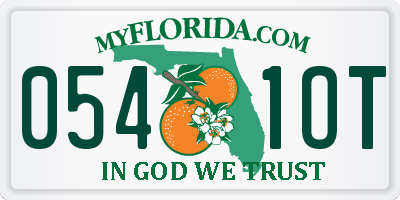 FL license plate 0541OT