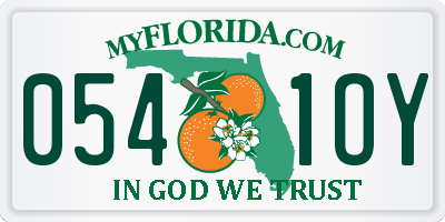 FL license plate 0541OY