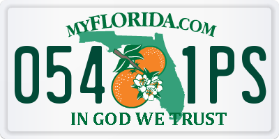 FL license plate 0541PS