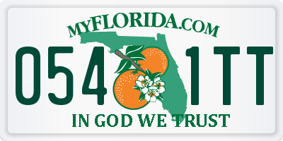 FL license plate 0541TT