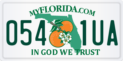 FL license plate 0541UA