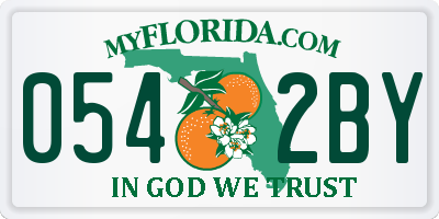 FL license plate 0542BY