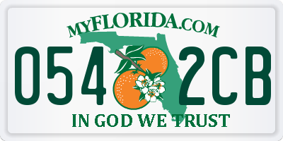 FL license plate 0542CB