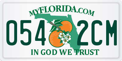 FL license plate 0542CM