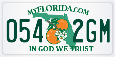 FL license plate 0542GM