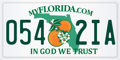 FL license plate 0542IA