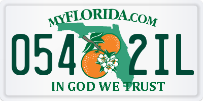 FL license plate 0542IL