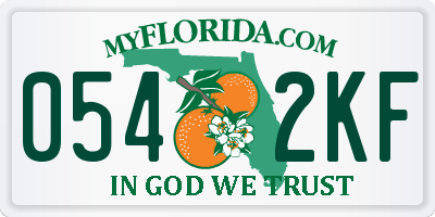 FL license plate 0542KF