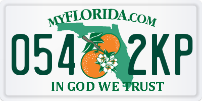 FL license plate 0542KP
