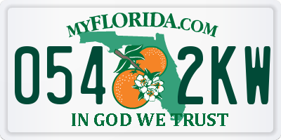FL license plate 0542KW