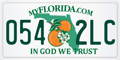 FL license plate 0542LC