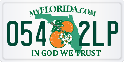 FL license plate 0542LP