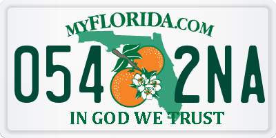 FL license plate 0542NA