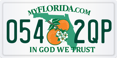 FL license plate 0542QP